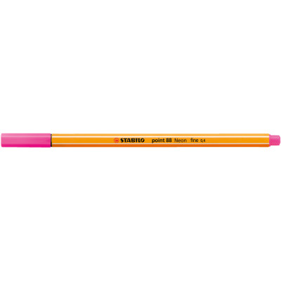 Rostirón, tűfilc 0,4mm, STABILO Point 88 neon rózsaszín