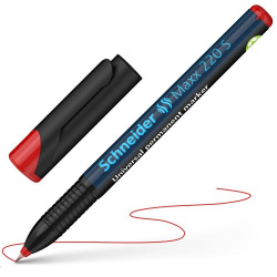 Alkoholos marker OHP 0,7mm tűhegyű Schneider Maxx 222 F piros Permanent marker Schneider