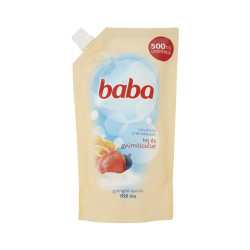 Folyékony szappan utántöltő 500 ml Baba Tej és Gyümölcs illat Szappanok, folyékony szappanok Baba