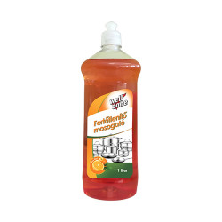 Mosogatószer 1 liter fertőtlenítő hatással Well Done Fresh Orange Kézi mosogatás Well Done