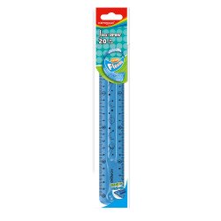 Vonalzó 20 cm, flexibilis Keyroad Flex Draw vegyes színek Vonalzó, szögmérő Keyroad