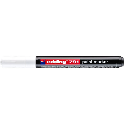 Lakkmarker 1-2mm, kerek Edding 791 fehér