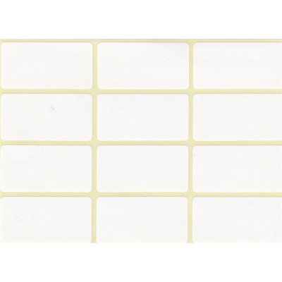 Etikett címke, 20x38mm, 5 lap, 12 címke/lap