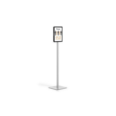 Információs tábla, padlóállvány, A4, basic Durable antracit INFO STAND BASIC