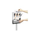 Információs tábla, padlóállvány, A4, basic Durable antracit INFO STAND BASIC