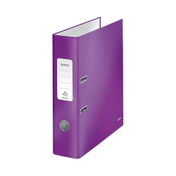 Iratrendező A4, 8cm, karton Leitz 180 Wow lila Iratrendező Leitz