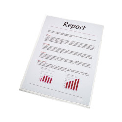 Genotherm `L` A4, 150 micron víztiszta Esselte Luxus 100 db/csomag, L genotherm Esselte