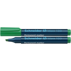 Alkoholos marker 1-4mm, vágott végű Schneider Maxx 133 zöld Permanent marker Schneider