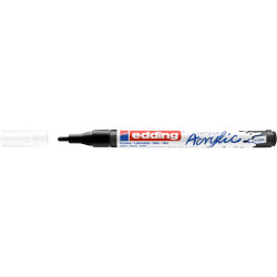 Akril marker 1-2mm, Edding 5300 fekete Dekormarker EDDING