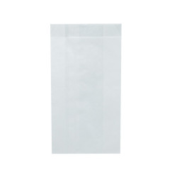 Papírtasak ablak nélküli 0,5 kg-os 120+45x220mm fehér Papírzacskó , zsák Csom 2001