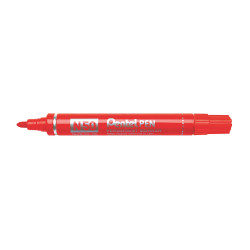 Alkoholos marker fém testű 4,3mm kerek hegyű N50-BE Pentel Extreme piros Permanent marker PENTEL