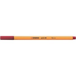 Rostirón, tűfilc 0,4mm, STABILO Point 88 karmazsinvörös Tűfilc Stabilo