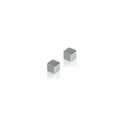 Mágnes, 1x1x1cm, erős, üvegtáblához, HMN1010 Franken ezüst 4 db/csomag Táblamágnes Franken