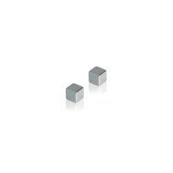 Mágnes, 1x1x1cm, erős, üvegtáblához, HMN1010 Franken ezüst 4 db/csomag Táblamágnes Franken