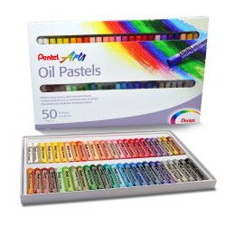 Kréta olajpasztell készlet, PHN-50U Pentel, 50 klf. szín Kréta PENTEL
