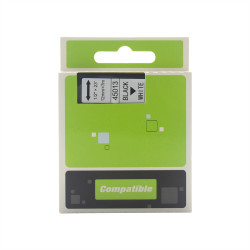Feliratozógép szalag kompatibilis Dymo S0720530/45013 12mmx7m ECO fekete/fehér Nyomtató és feliratozó gép, kellékek Eco