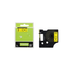 Feliratozógép szalag kompatibilis Dymo D1 S0720580/45018 12mmx7m ECO fekete/sárga Nyomtató és feliratozó gép, kellékek Eco