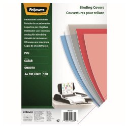 Előlap, A4, 180 mikron, 100 db/csomag, Fellowes® víztiszta Kötészeti kellék Fellowes