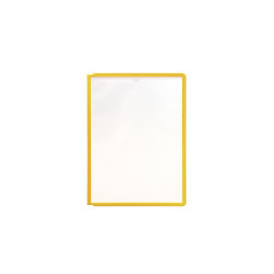 Bemutatótábla panel, A4, 5 db/csomag, Durable Sherpa sárga Bemutatótábla, mágneses info keret Durable