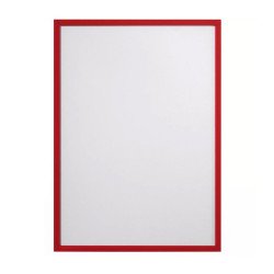 Infókeret A3, XXL csomag, 6 db/csomag, Durable Duraframe® piros Bemutatótábla, mágneses info keret Durable