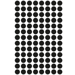 Etikett címke, o8mm, jelölésre, 104 címke/ív, 4 ív/doboz, Avery fekete Etikett - címke Avery