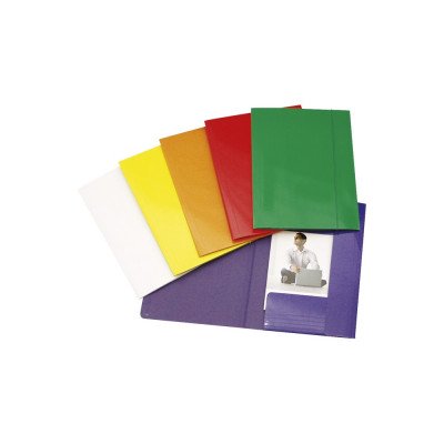 Gumis mappa A4, 600g. FC karton Glossy sárga