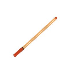 Rostirón, tűfilc vízbázisú, 0,5mm, hatszögletű test, Bluering® bordó Tűfilc Bluering