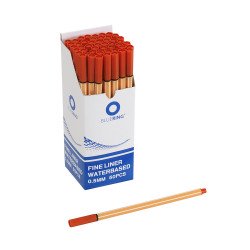 Rostirón, tűfilc vízbázisú, 0,5mm, hatszögletű test, Bluering® bordó Tűfilc Bluering