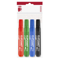Flipchart marker vízbázisú 3mm, kerek Artip11XXL, 4 klf.szín Flipchart marker Ico