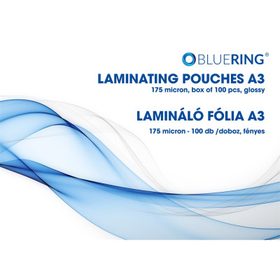 Lamináló fólia A3, 175 micron 100 db/doboz, Bluering® Lamináló fólia A3, 175 micron 100 db/doboz, Bluering®