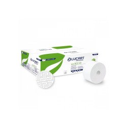 Toalettpapír 2 rétegű közületi átmérő: 19 cm 12 tekercs/csomag autocut 900 ID Eco Lucart_812178S fehér Toalettpapírok Lucart