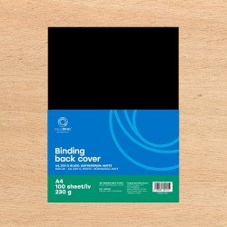 Hátlap, A4, 230 g. bőrhatású 100 db/csomag, Bluering® fekete Kötészeti kellék Bluering