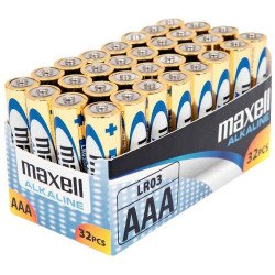 Elem AAA mikro LR03 zsugorfóliás alkaline 4 db/csomag, Maxell Elem, akkumulátor, töltő Maxell