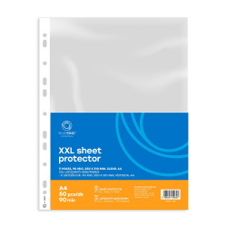 Genotherm lefűzhető, A4, XXL 90 micron 250x310mm, Extra SZÉLES víztiszta Bluering® 50 db/csomag Lefűzhető genotherm Bluering