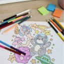 Színes ceruza készlet, kétvégű duocolor 12/24 szín Bluering® 24 klf. szín,