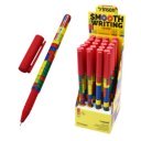 Golyóstoll kupakos, 0,7mm Vinson A16 vegyes test displ 20 db/display