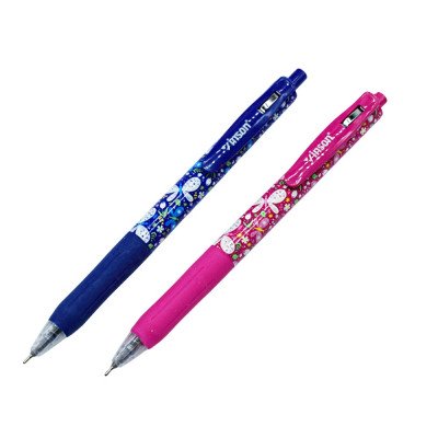 Golyóstoll nyomógombos 0,7mm Vinson Butterfly 520 vegyes test displ 24 db/display