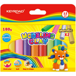 Gyurmakészlet 180 g 12 db/bliszter Keyroad vegyes színek Gyurma és kelléke Keyroad