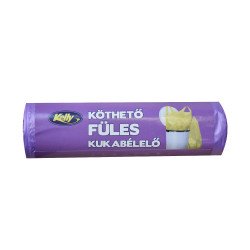 Szemeteszsák köthető füles 75 liter 75 x 100 cm 15 db/tekercs lila Szemeteszsák Kelly