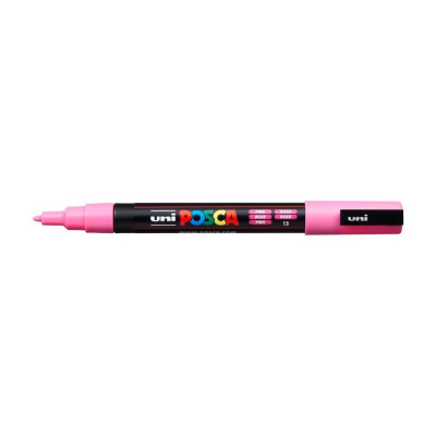 Dekormarker 0,9-1,3mm, Uni Posca PC-3M rózsaszín Dekormarker 0,9-1,3mm, Uni Posca PC-3M rózsaszín