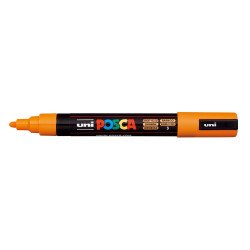 Dekormarker 1,8-2,5mm, Uni Posca PC-5M ragyogó sárga Dekormarker Uni