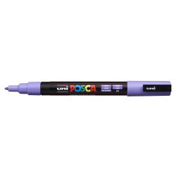 Dekormarker 0,9-1,3mm, Uni Posca PC-3M halványlila Dekormarker Uni