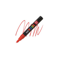 Dekormarker 0,7-1mm, Uni Posca PC-1M piros Dekormarker Uni