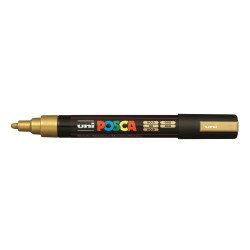 Dekormarker 1,8-2,5mm, Uni Posca PC-5M arany Dekormarker Uni