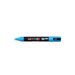 Dekormarker 1,8-2,5mm, Uni Posca PC-5M világoskék Dekormarker Uni