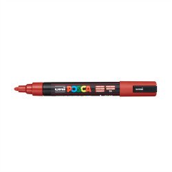 Dekormarker 1,8-2,5mm, Uni Posca PC-5M rubint piros Dekormarker Uni