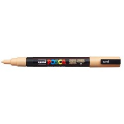 Dekormarker 0,9-1,3mm, Uni Posca PC-3M világos narancs Dekormarker Uni
