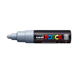 Dekormarker 4,5-5,5mm, Uni Posca PC-7M szürke Dekormarker Uni