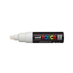 Dekormarker 8mm, Uni Posca PC-8K fehér Dekormarker Uni