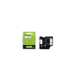 Feliratozógép szalag kompatibilis Dymo S0720780/43613 6mmx7m ECO fekete/fehér Nyomtató és feliratozó gép, kellékek Eco